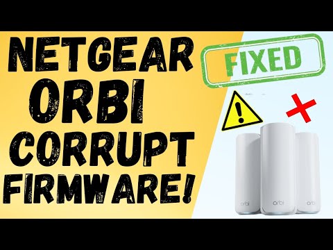 SOLVED ✅ : Netgear Orbi Corrupt Firmware, Red Blinking Led On Netgear Orbi Mesh WiFi |