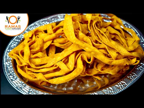 Ribbon Pakoda Recipe in Tamil | மிக சுவையான ரிப்பன் பகோடா | Ola Pakoda | Seeval Recipe in Tamil