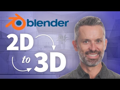 Blender Tutorial – How To Create a 3D Model from 2D Files (in 5 EASY steps)