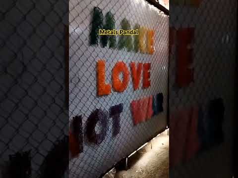 Make Love Not War ❤ - Kolkata Durga Puja ka Reels 2024 #shorts #viralvideo #kolkata #reels #warzone