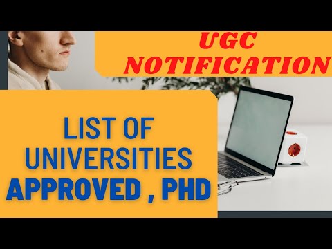 UGC Notification & list of universities including IIT's and IIMs