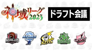 #神域リーグ2023 ドラフト会議