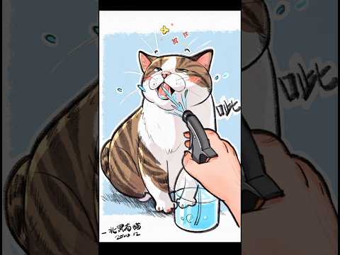 Funny cat😻🤣🤣#1mini #animationstory #cutecat #catlover #ytstudio #ytshorts #viralshorts #support