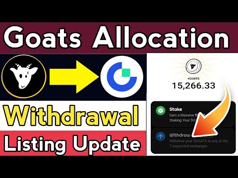 Goats Airdrop Allocation Check || goats Airdrop listing date | Goats Airdrop update today