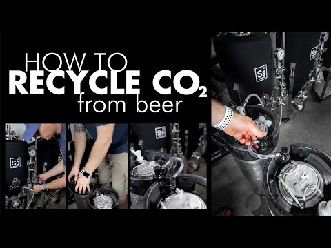 How to purge a beer keg with recycled carbon dioxide