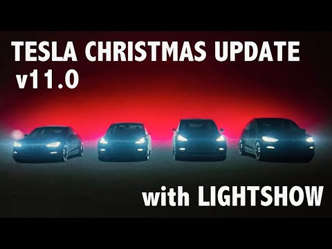 Tesla Model Y Christmas Update v11 - 2021.44.25.2 with Light Show