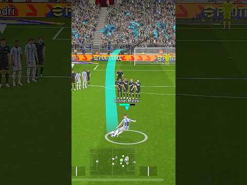 95 Free Kick Accuracy On Long Range Vs Goal Or No Goal #efootball #alphagameshz #trending