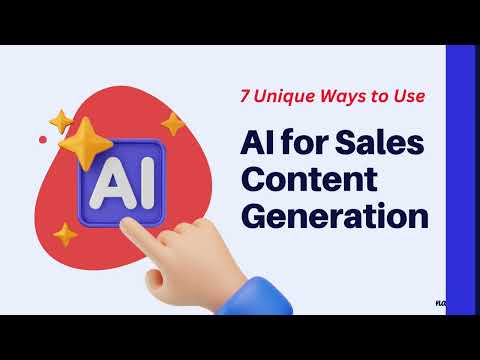 How to Use AI for Sales Content Generation