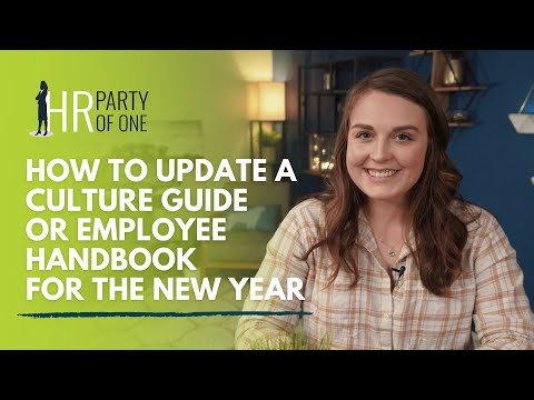 How to Update a Culture Guide or Employee Handbook