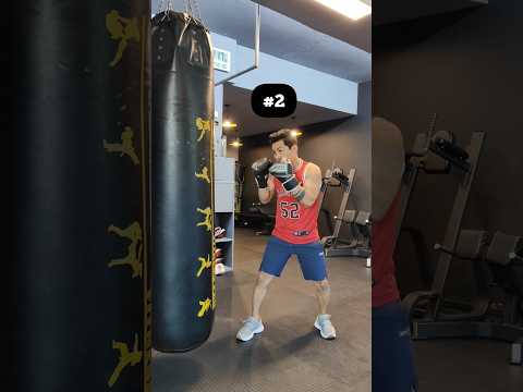 combo heavy bag drill for beginners.