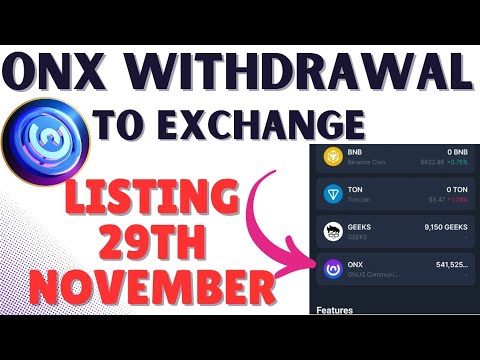 ONUS TAP WITHDRAWAL. #onus #onx #listing