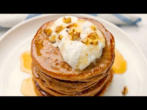 Fluffy Pancakes With Sweet Potato—NO Flour, MUCH Healthier!