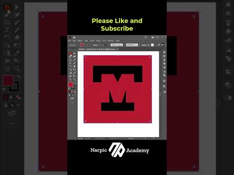 Adobe Illustrator - Design M+T Letter Logo using Negative Space Technique