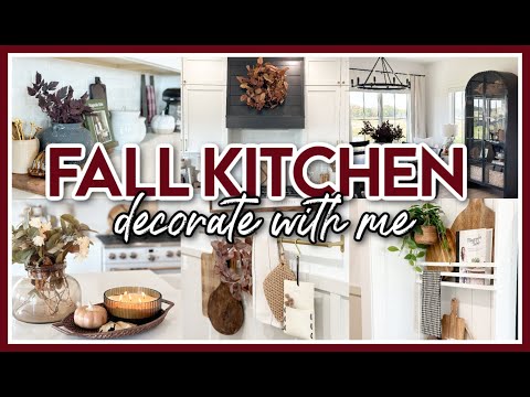 FALL KITCHEN DECORATE WITH ME 2024 | KITCHEN DECORATING IDEAS