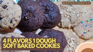 4 Flavors 1 dough Soft Baked Cookies