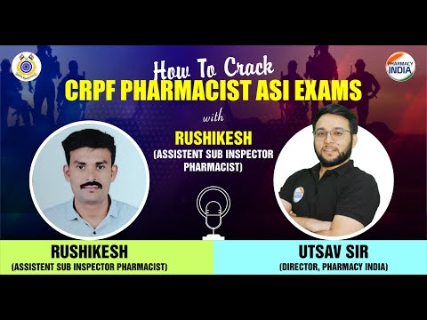 CRPF ASI PHARMACIST | RUSHIKESH JINTURKAR 2024 | COMPLETE STRATEGY #crpfpharmacist #pharmacyindia