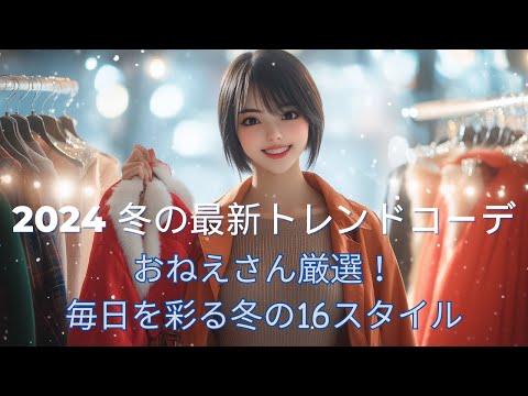 Onee-san's Top Picks! 16 Winter Trendy Looks for 2024 Presented in a Fun Way!