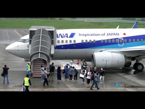 【飛行機記録映像】ANA Boeing737-700型機 紋別空港ラストフライト