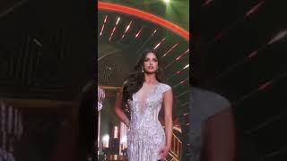 Miss Universe 2021 Harnaaz Sandhu Evening Gown Audience view