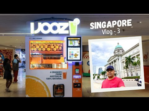 🍊 "Singapore's Magical Orange Juice Vending Machine – A Juicy Experience!" 🤖✨