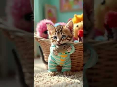 Kittens in pajama's photo shoot