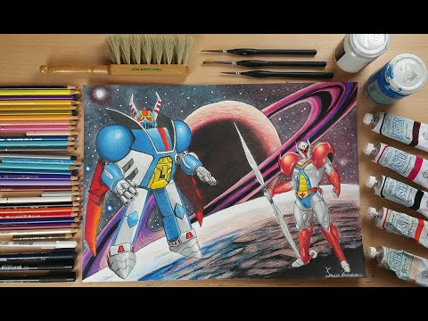 Tekkaman e Pegas (Speed Drawing)