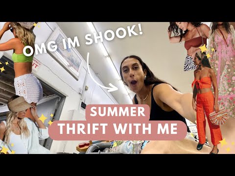 ☀️SHOCKING SUMMER THRIFT WITH ME 2023 | Summer fashion trends– crochet, visors, sheer, & more