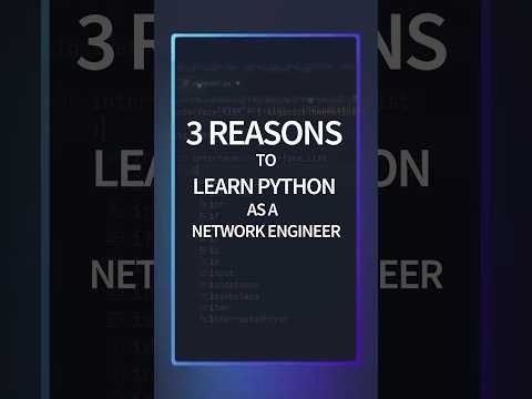 Why Should You Learn Python? #networkengineer