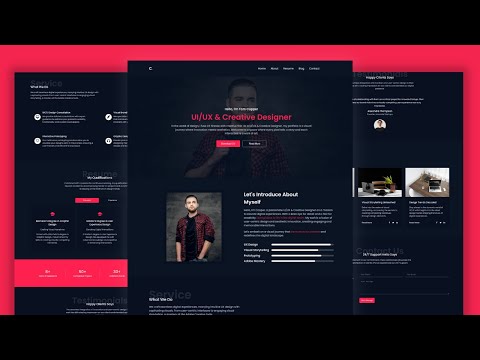 Build Responsive Portfolio Website Using HTML CSS And JavaScript From Scratch