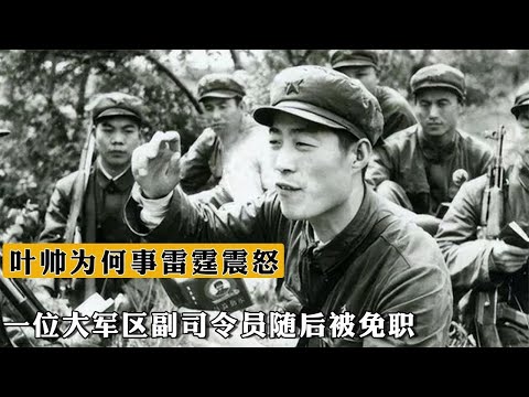 1976年，葉帥爲何事雷霆震怒？壹位大軍區副司令員隨後被免職