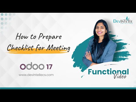 How to Prepare Checklist for Meeting in Odoo | #Odoo17