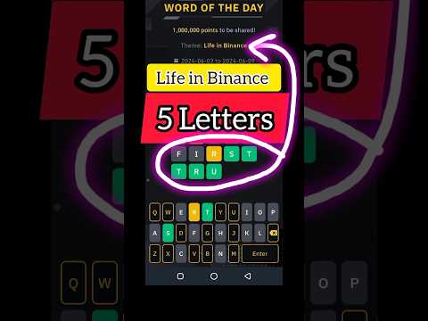 Binance 5 letters Word of the day Life in Binance |5 letters Life in Binance Theme Words of the day