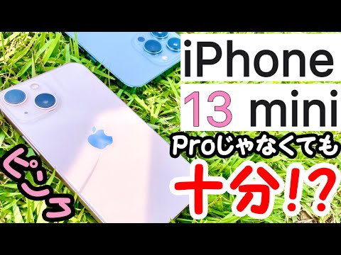 【13miniで十分⁈】ピンクのiPhone 13 miniを1日使い倒したレビュー!13 Proとの比較もします