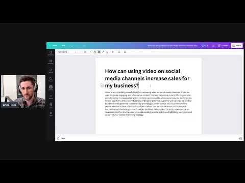 Let's experiment with Canva Docs/AI