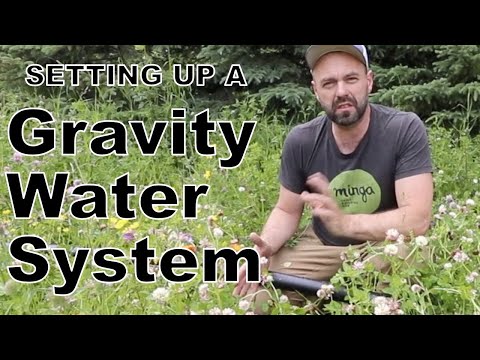 Setting up gravity fed water system for regenerative agriculture