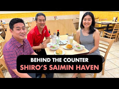 Behind the Counter at SHIRO'S SAIMIN HAVEN, Third Generation Family Restaurant in Hawaii