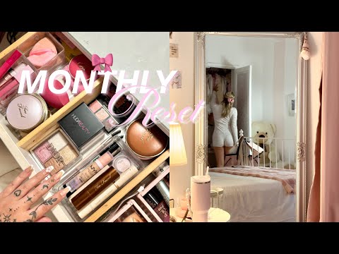 MONTHLY RESET routine! 🎀🫧 {cambio de armario, prep septiembre, limpieza, organización…}