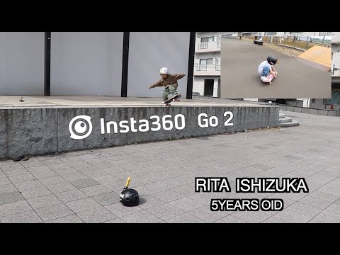 RITA  5YO Skater /Insta360 GO 2 ミニオンズ特別版で撮影しました！〜Taken with Insta360 GO 2 Minions Special Edition!〜