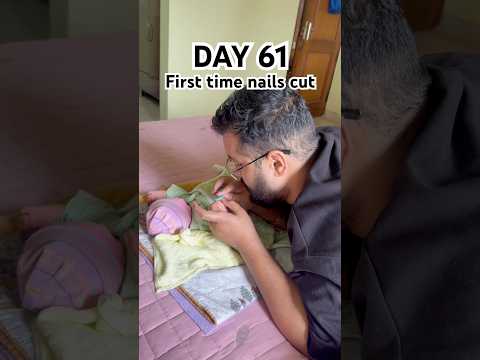 Newborn Nail cutting #minivlog #pregnant #babyproducts