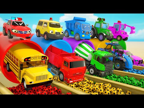 Bingo Song + Ten in the Bed - The School Bus🚌 and Big Footballs⚽️. Baby Nursery Rhymes & Kids Songs