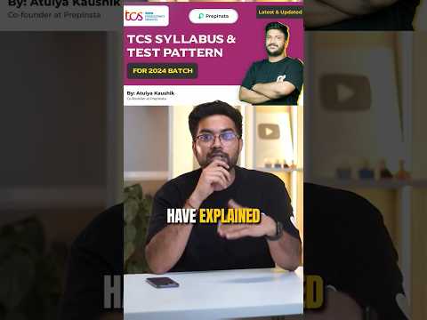 TCS NQT Test Pattern and Syllabus 2024. Checkout the whole video 📸 #tcs #tcs_pattern #tcsnqt2024