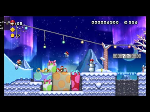 Super Mario Saves Christmas - Mod for NSMBU Cemu Android Xiaomi 11T Pro 12RAM Snapdragon 888