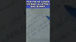 Letra de la canción de Bad Bunny 😂