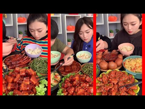 CHINESE HOME COOKED MEALS |  MUKBANG EATING SHOW | 중국 가정식 집밥 먹방 | Ep44