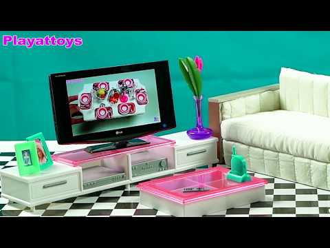 DIY Miniature Dollhouse ~ Living room, DIY Miniature TV