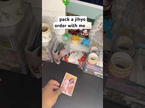 pack a jihyo order with me 💫 #pwm #packingorders #twicejihyo #twice #packwithme