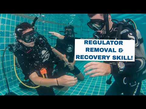 PADI Regulator Recovery and Clearing - Open Water Diver Course • Scuba Diving Tips