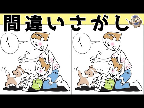 【間違い探しゲーム】おすすめ！老化予防に最適な脳トレ動画【頭の体操】