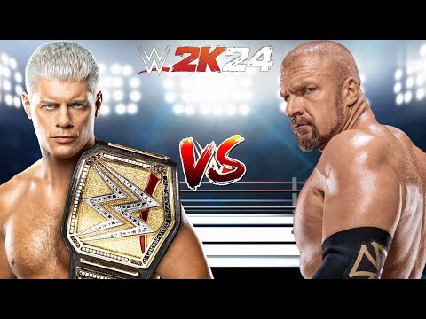 WWE 2K24 TRIPLE H VS. CODY RHODES AMBULANCE MATCH FOR THE WWE CHAMPIONSHIP!