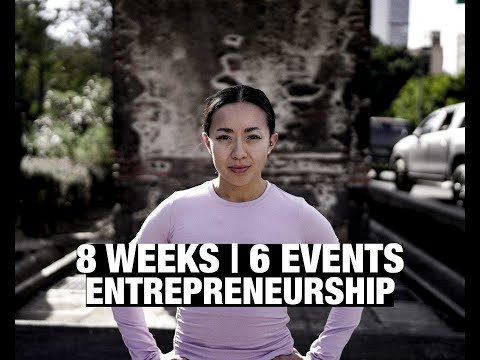 8 weeks 6 events | Entrepreneurship | Logistics | Eating tips and staying motivated while traveling